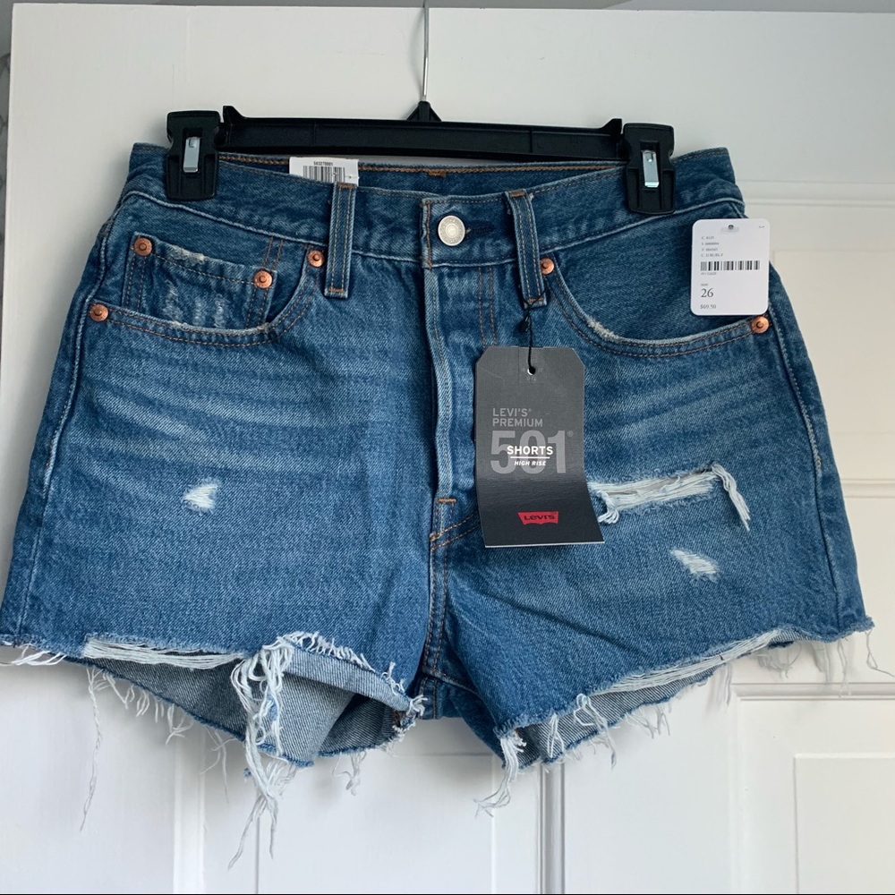 NWT Levi’s 501 High-Rise Denim Shorts
